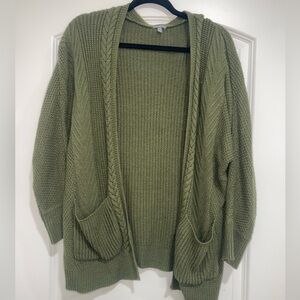 Charlotte Russe Olive Cardigan Sweater